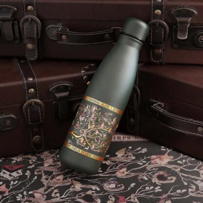 Harry Potter Thermoflasche 500ml mit Black Family Stammbaum Motiv auf dunklem Edelstahl-Design