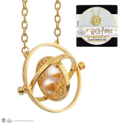 Harry Potter Zeitumkehrer Replik mit Sanduhr, drehbaren Ringen und 5 cm Durchmesser