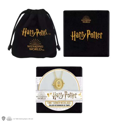 Harry Potter Zeitumkehrer Replik mit Sanduhr, drehbaren Ringen und 5 cm Durchmesser