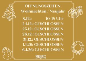 Öffnungszeiten Weihnachten 2025 Neujahr 2026